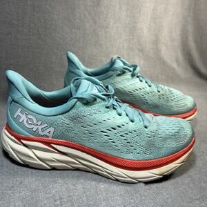 Women's 7.5B Hoka One One Clifton 8 Running Training Walking Shoes Sneakers Teal
